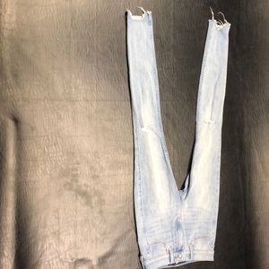 High rise extreme skinny jeans